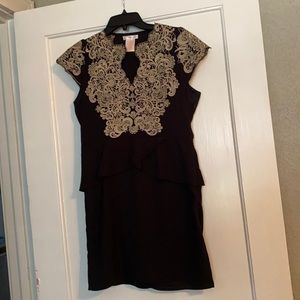 Esley peplum cocktail dress